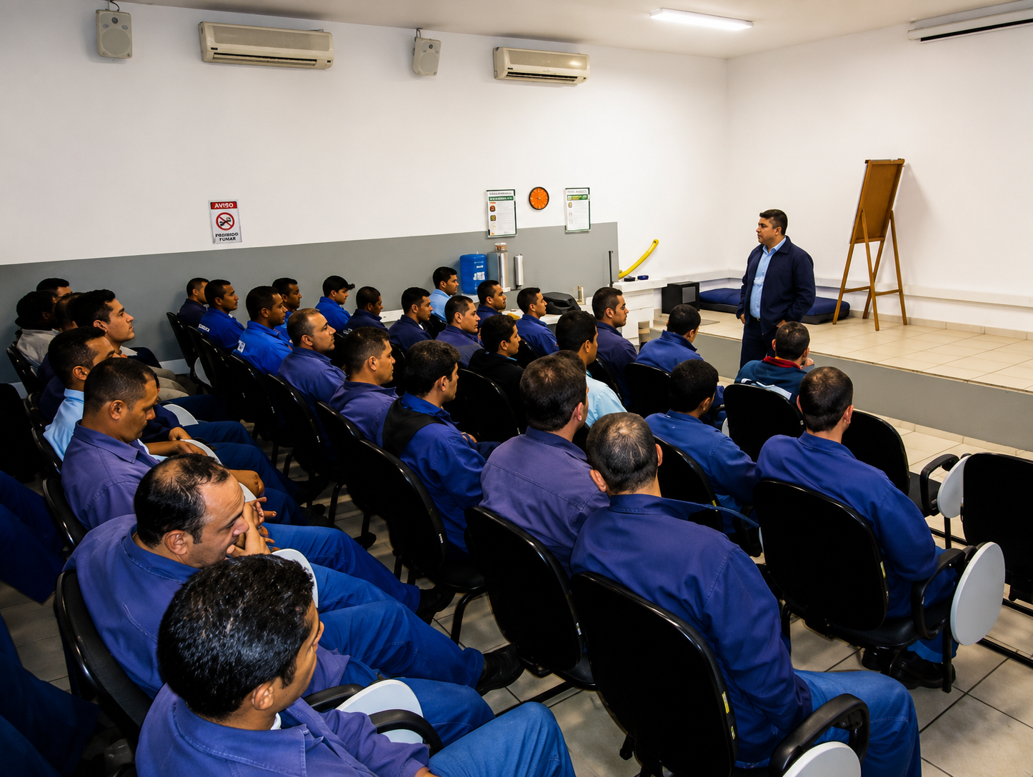 Palestra de SIPAT em auditório