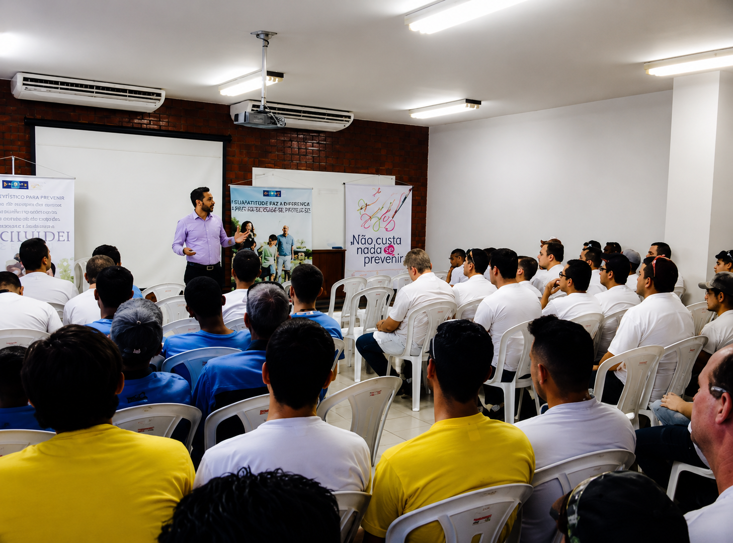 Palestra de prevenção para colaboradores