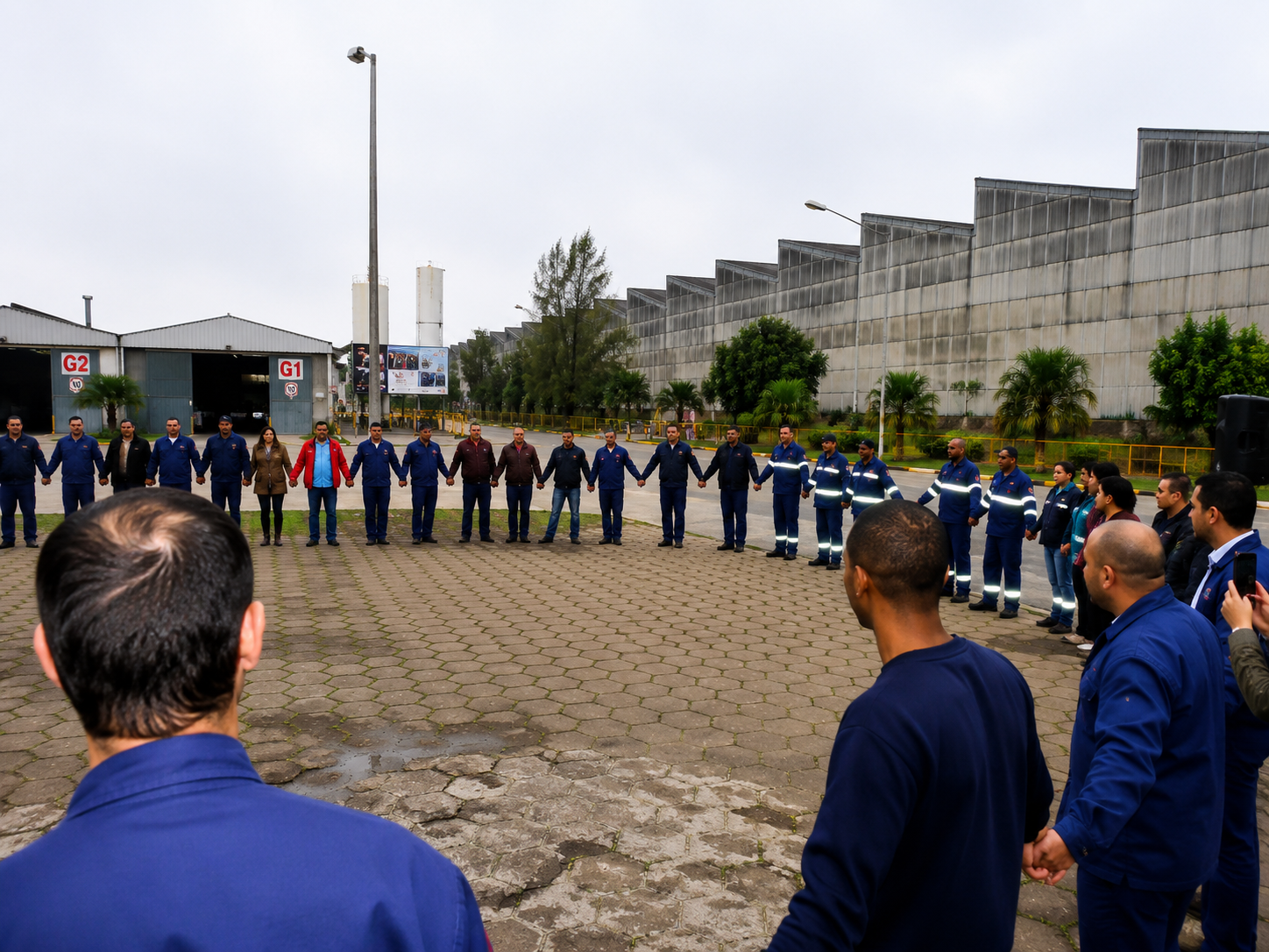 Dinâmica de equipe em ambiente industrial